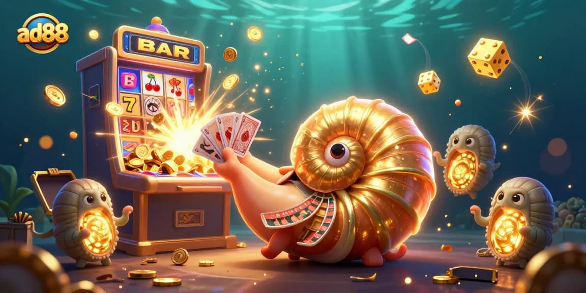 Experience the thrill of the ad88 casino with dazzling jackpots, golden nautilus, and vibrant gameplay elements.