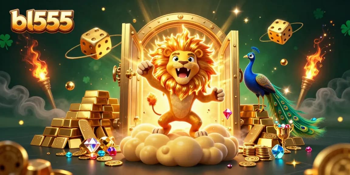 Engage in thrilling gameplay at bl555 with vibrant characters and dazzling treasures scattered amidst a dynamic casino scene.