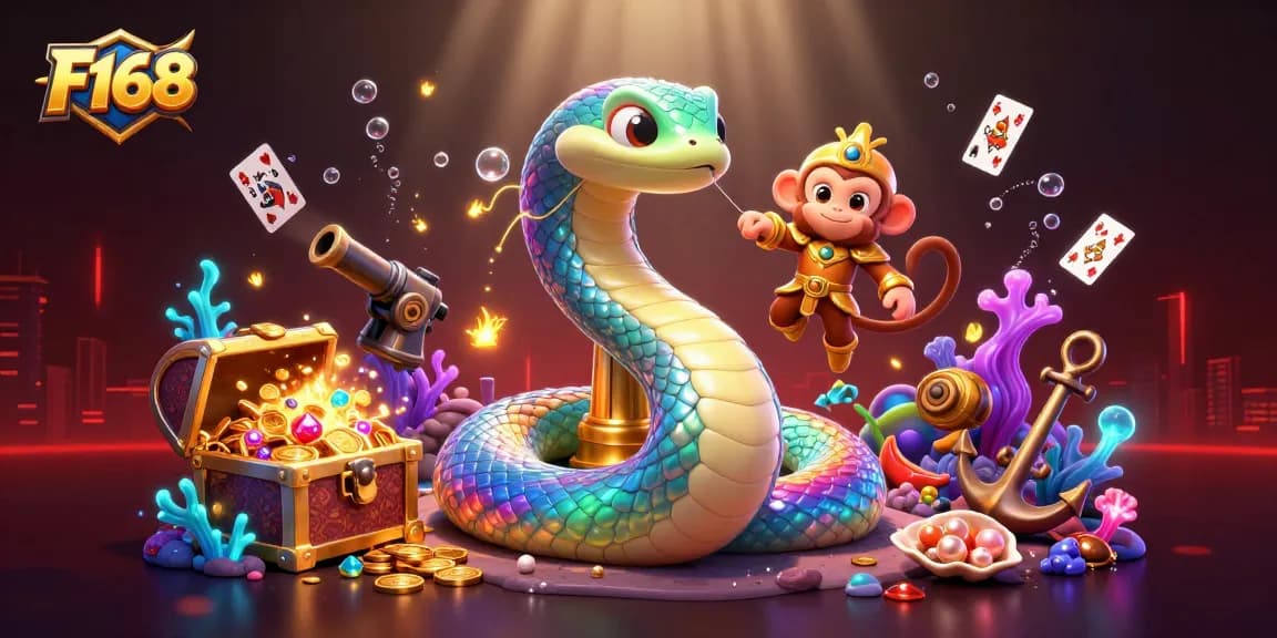 Engage in thrilling F168 gameplay with a vibrant scene of a magical casino underwater adventure.