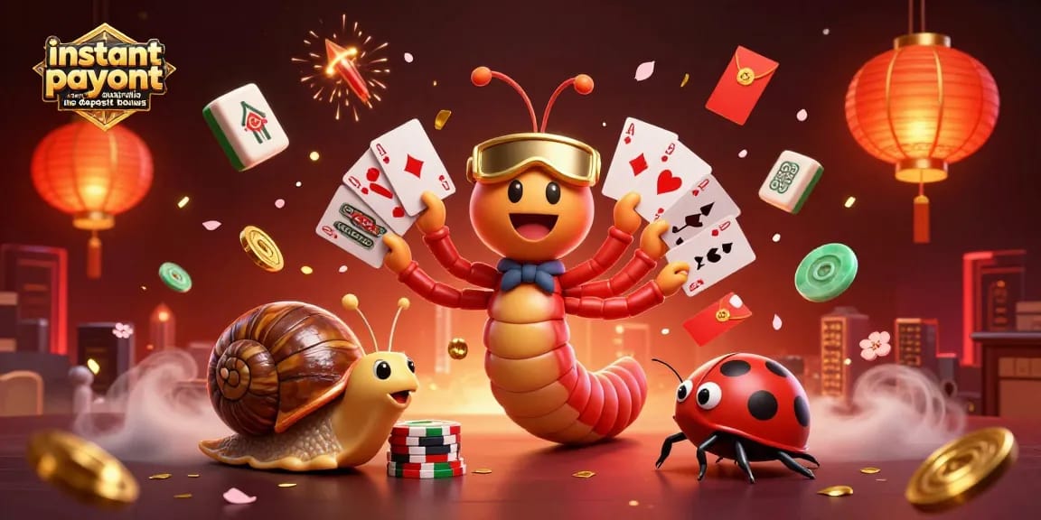 Enjoy instant payout casinos Australia no deposit bonus with a vibrant 3D illustration of engaging casino elements.