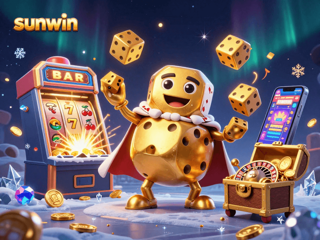 Engage in thrilling casino fun with sunwin's dynamic golden dice and vibrant game elements.