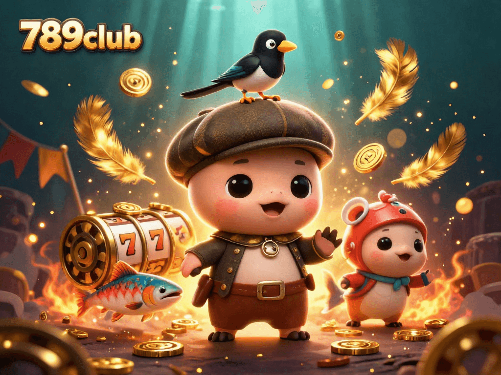 Engage with winning strategies at 789club through lively 3D casino-themed illustration.