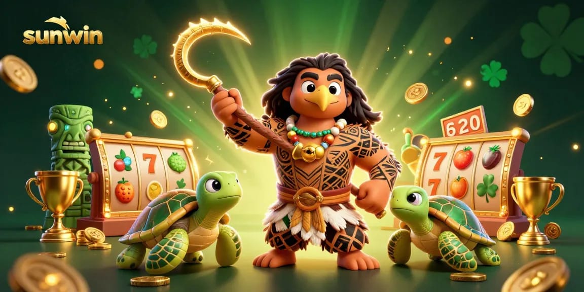 Experience sunwin's thrilling jackpot adventure with vibrant characters and games in motion.