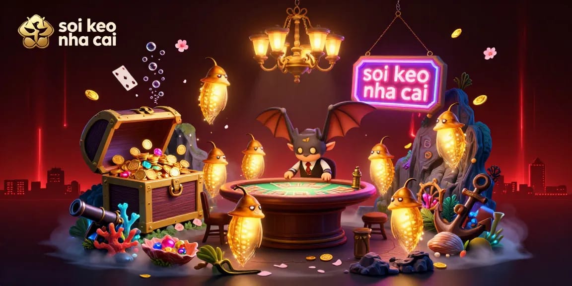 Soi keo nha cai brightens the cave casino with glowworms illuminating the scene, showcasing exciting gambling elements.