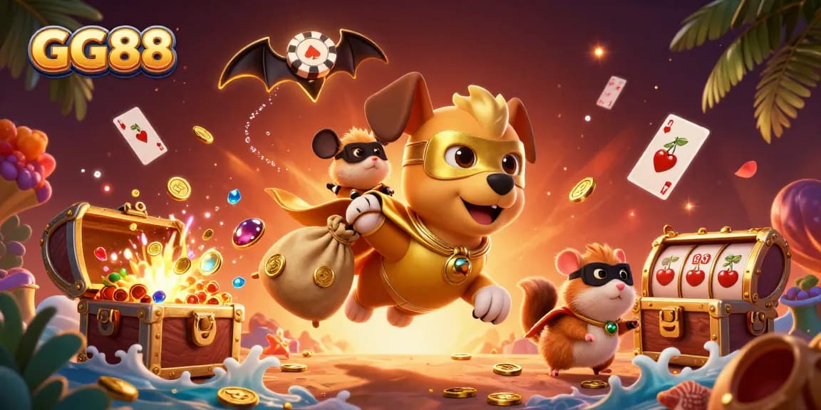 Experience thrilling wins at GG88 with 3D cartoon characters, jackpots, and exciting gold coins!
