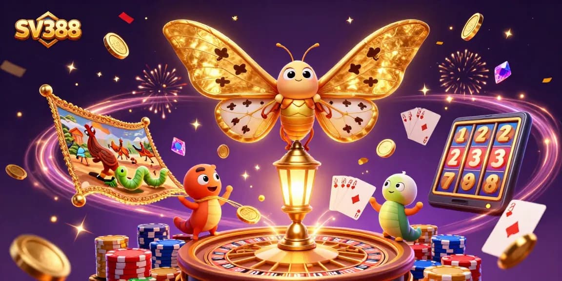 SV388 offers thrilling cockfighting action with dynamic casino elements and vibrant illustrations.