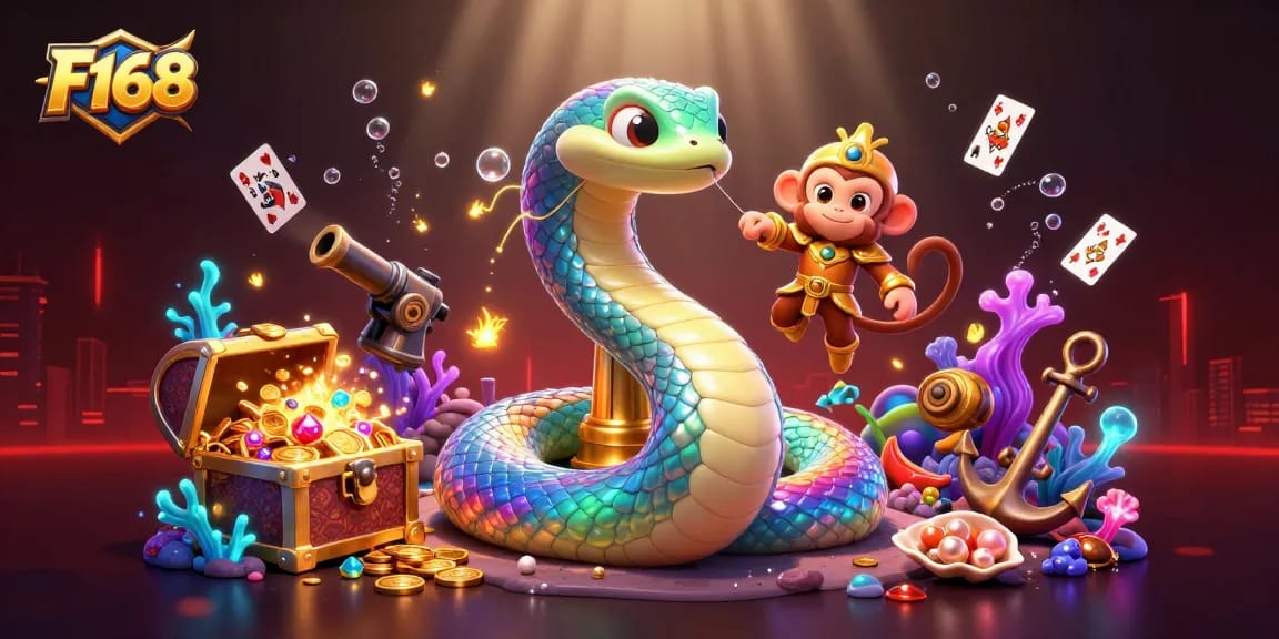 Engage in thrilling F168 gameplay with a vibrant scene of a magical casino underwater adventure.