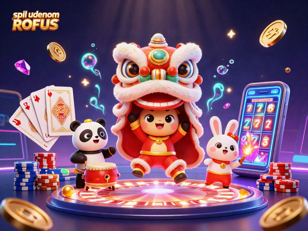 Engage with exciting games at spil uden om ROFUS with vibrant casino characters and dynamic action.