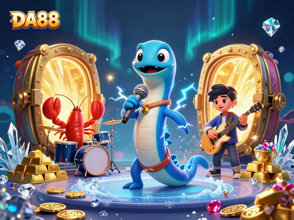 Experience thrilling gaming at DA88 with electric eel DJ and underwater treasures.