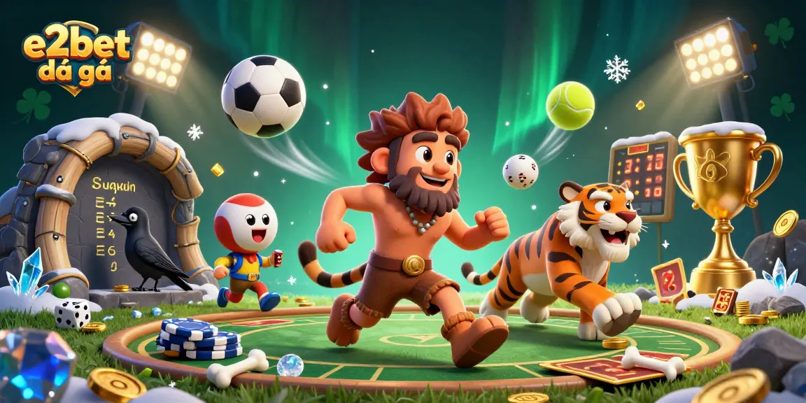Experience the excitement of e2bet đá gà with vibrant gameplay in a unique cartoon casino setting.