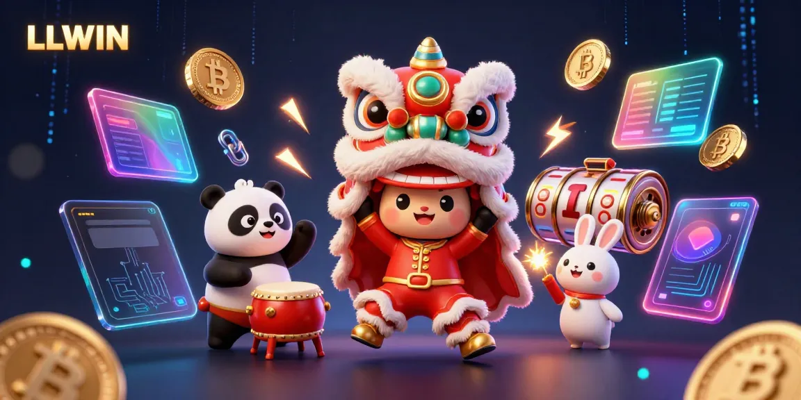 Experience the excitement of LLWIN with vibrant gameplay elements featuring a special Chinese New Year celebration scene.