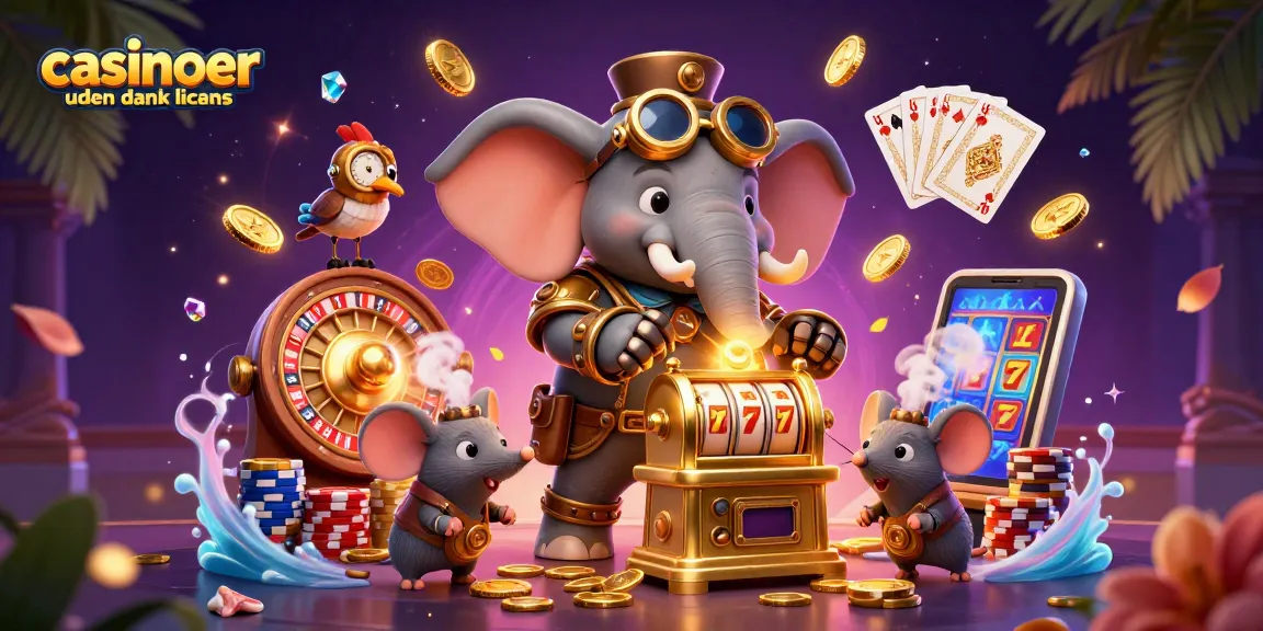 Engage in thrilling gameplay at casinoer uden dansk licens with steampunk elephant and dynamic casino elements.