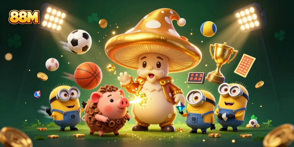 Engage with the 88M magical gaming world, featuring dynamic sports elements and treasure in a fantasy setting.