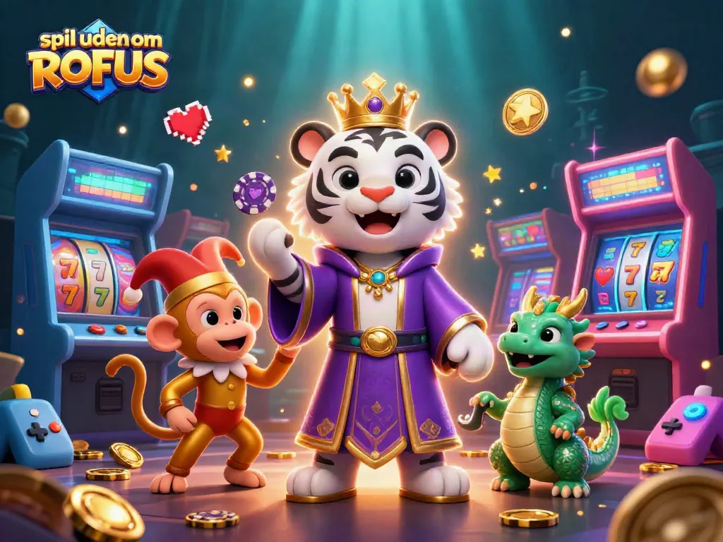 Engage in thrilling spil uden om ROFUS experiences with vibrant slot machines and lively characters.