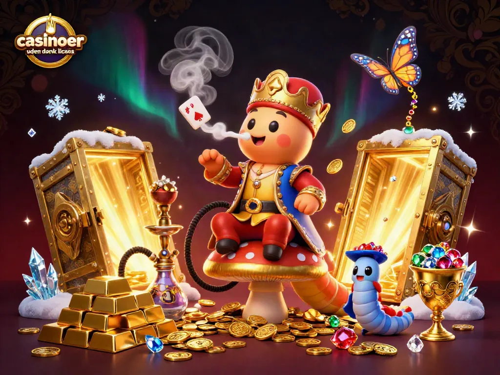 Experience the thrills at casinoer uden dansk licens with a vibrant 3D illustration showcasing casino symbols.