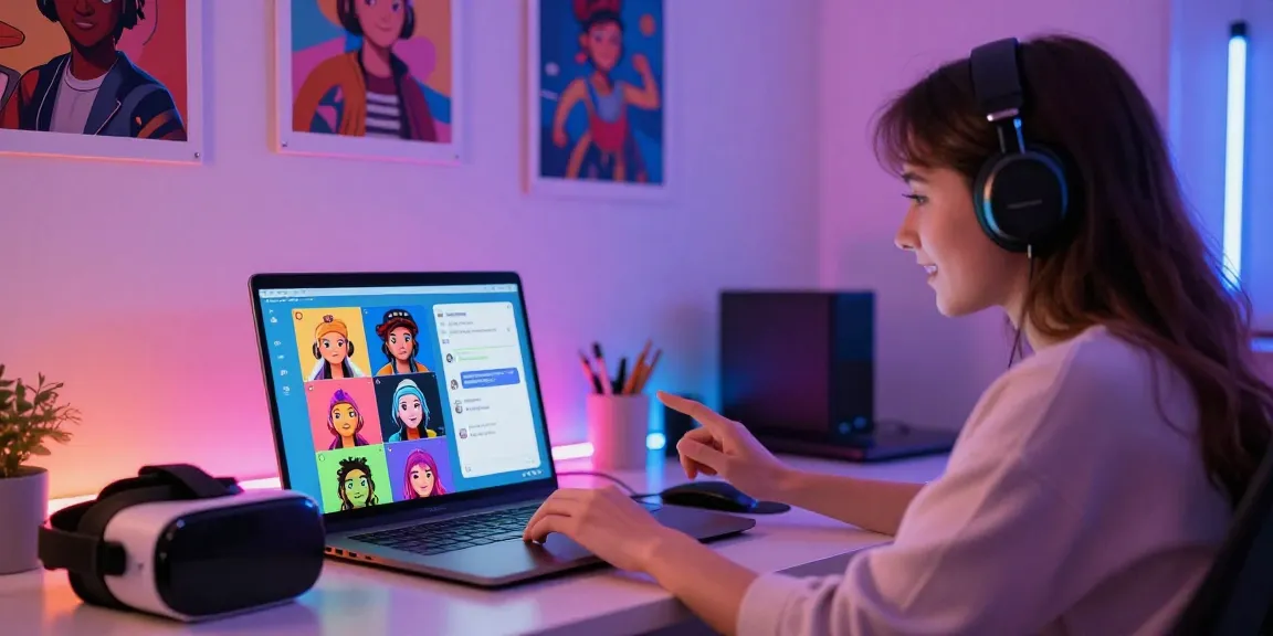 Interactive nsfw chat session showcasing a playful user interacting with customizable AI characters in a vibrant digital workspace.