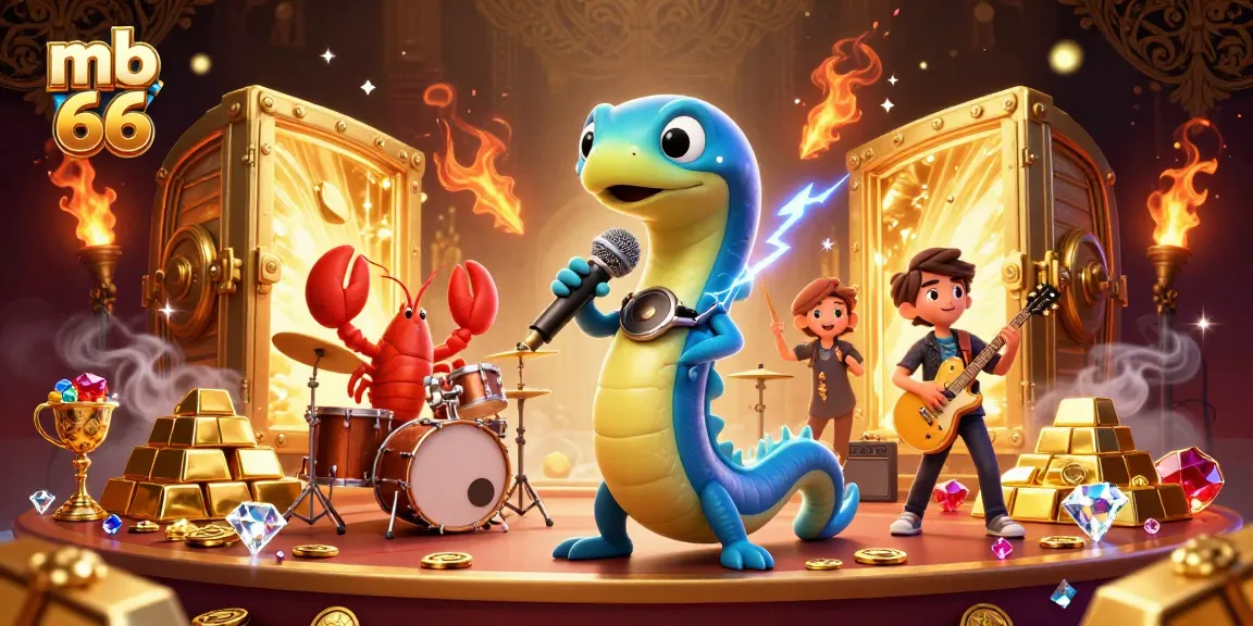 Experience exciting games with mb 66 in an underwater casino featuring vibrant characters and treasures.