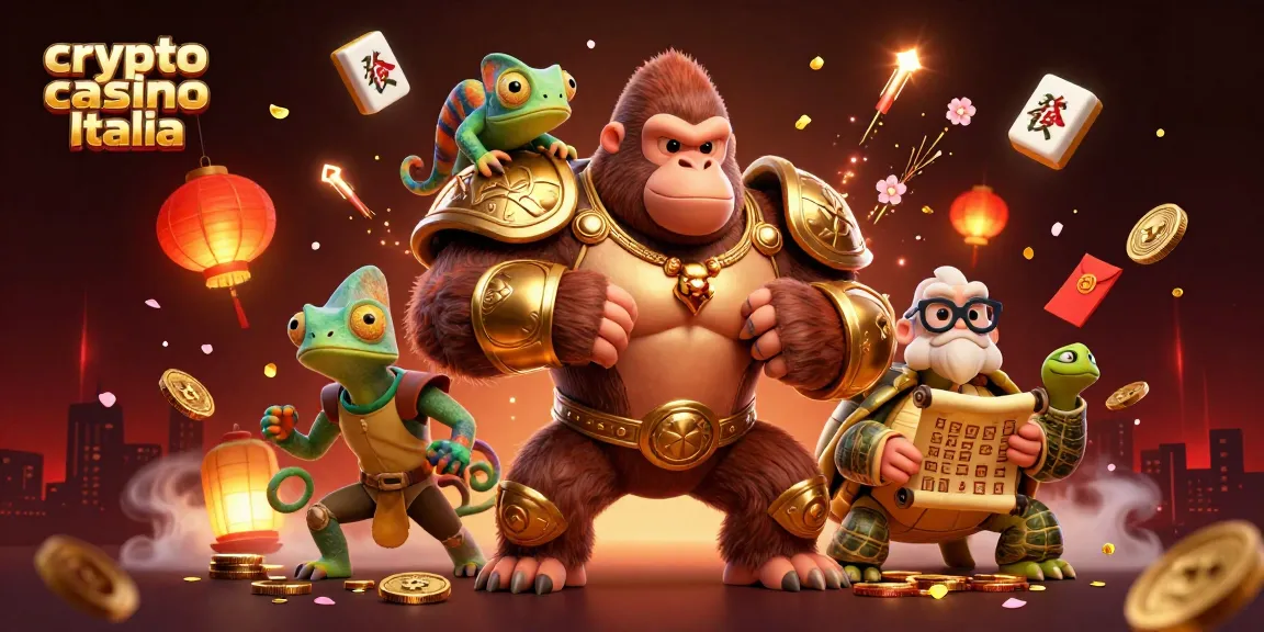 Azioni coinvolgenti nei crypto casino Italia con personaggi cartoon e monete digitali brillanti.