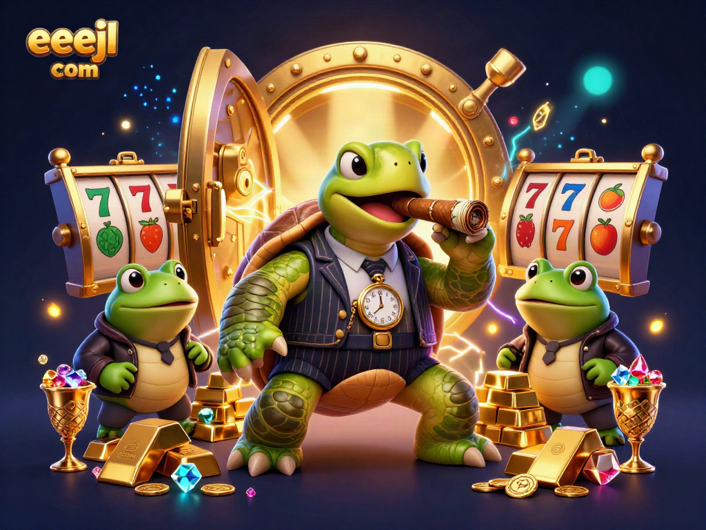 Experience thrilling gameplay at eejl com with animated characters in a vibrant casino setting.