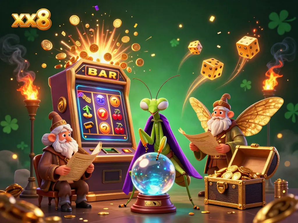 Experience jackpots and thrills with xx8's casino games bursting with excitement and vibrant details.