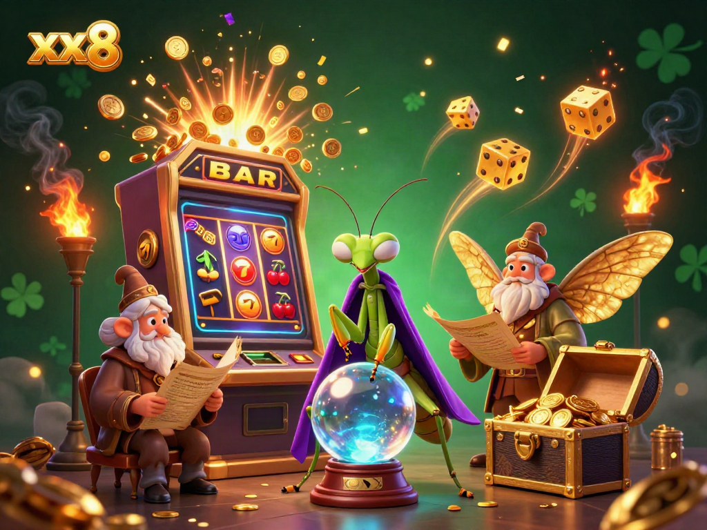 Experience jackpots and thrills with xx8's casino games bursting with excitement and vibrant details.