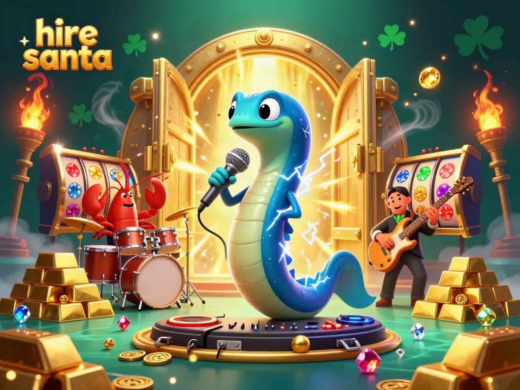 Experience the festive spirit as you hire Santa, with electric eel DJ and lively band in an underwater casino.
