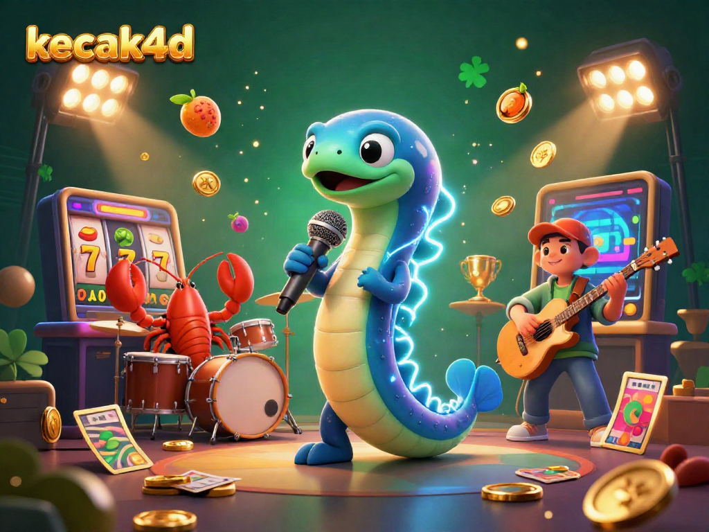 Experience the excitement of the kacak4d slot game with dazzling characters and elements in a vibrant underwater casino.