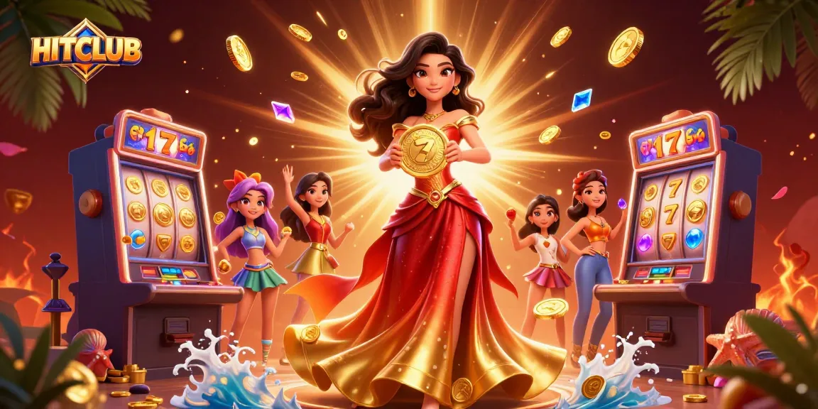 Join the excitement at HITCLUB, where golden coins rain down in the vibrant world of online slots.