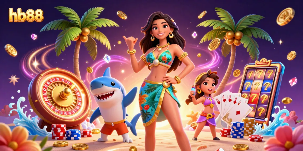 Experience thrilling gameplay at hb88 with a vibrant casino scene featuring golden coins and exciting cards.