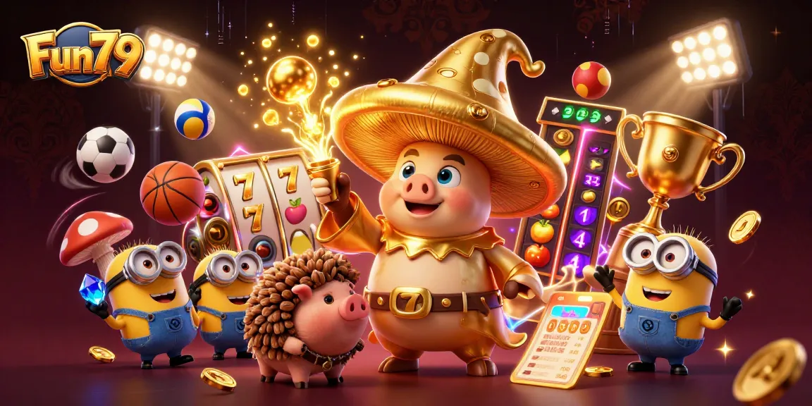 Engage in thrilling slots and jackpot adventures with Fun79's vibrant gaming experience.