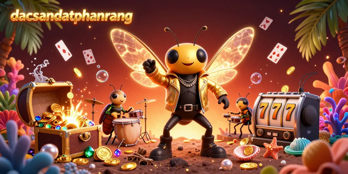 Engage in thrilling adventures with dacsandatphanrang, as vibrant 3D characters showcase slots and gambling excitement.