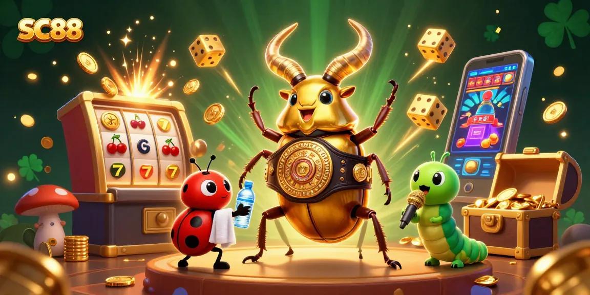 Experience exciting wins at SC88 with dynamic cartoon characters and casino game elements.