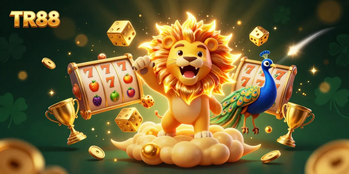 Experience exciting gameplay at TR88 with vibrant jackpot elements and dazzling casino characters.