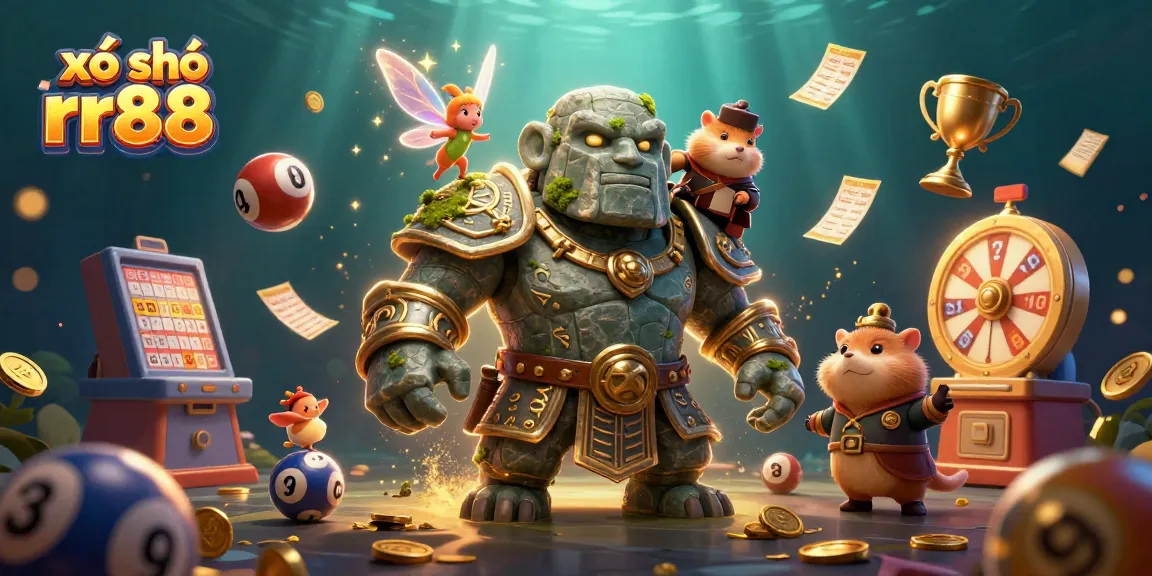 Engage with xổ số rr88 exciting lottery scene featuring magical characters and action-packed elements.