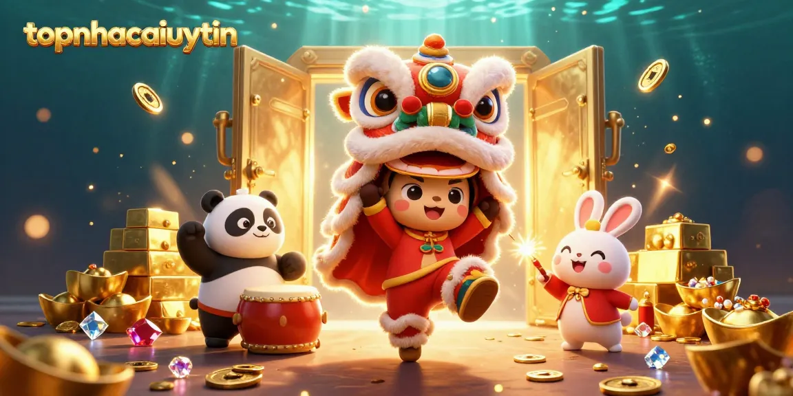 Experience winning moments with topnhacaiuytin featuring vibrant characters celebrating in a dynamic casino scene.